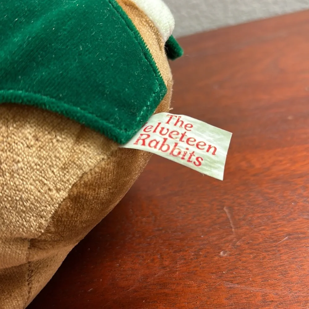 Vintage The Velveteen Rabbits 1995 Christmas Commonwealth Toy Stuffed Bunny - Picture 5 of 6